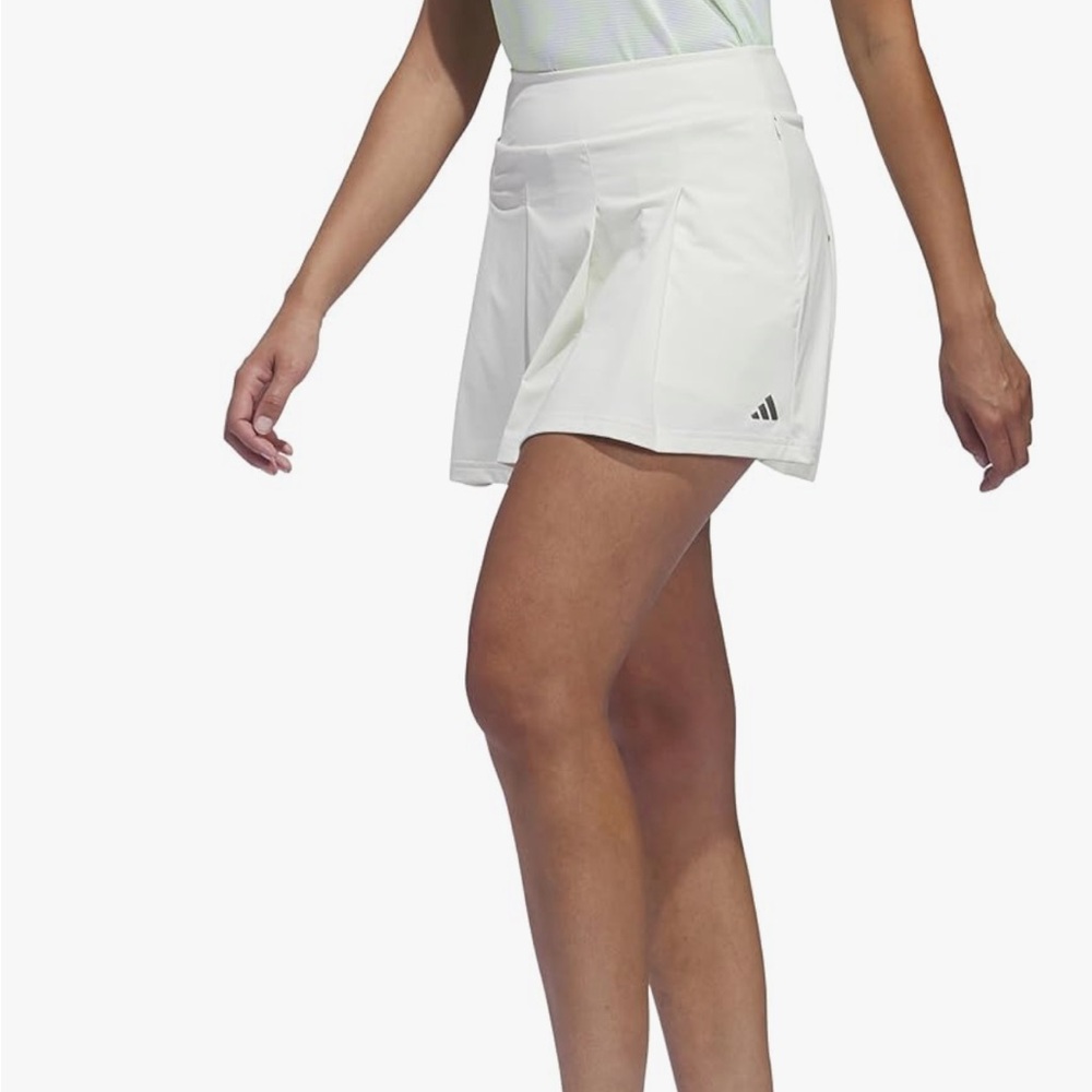 Adidas Women's Cream Pleated Skort